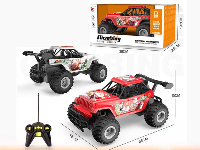 4-Channel Remote Control Off-Road Racing Car(Santa Claus)Included Batteries