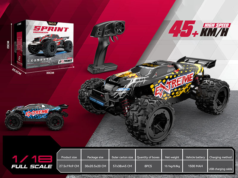 1:18 R/C Four Wheel Drive High-Speed Semi Truck