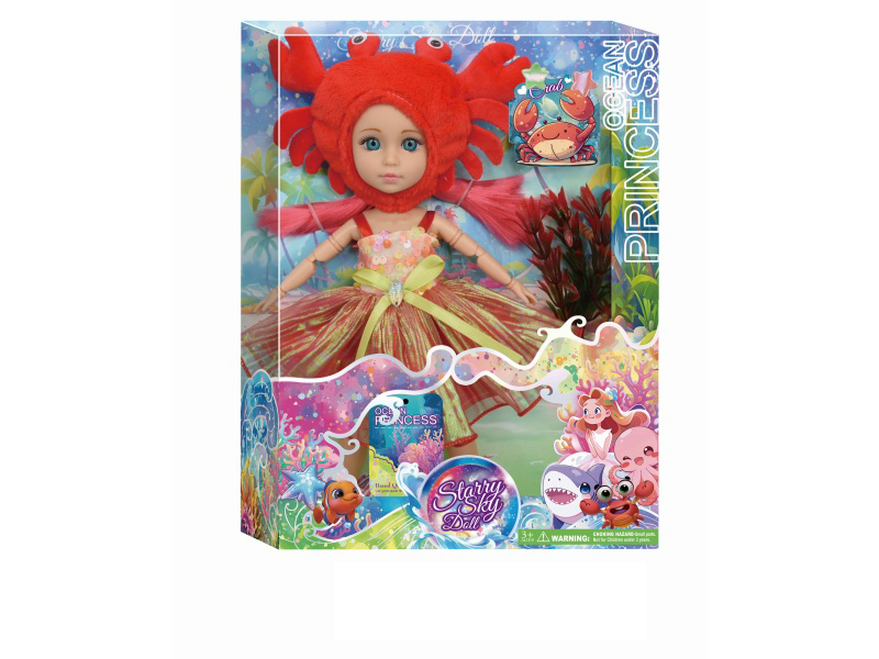 Starry Sky Doll 12-Inch Ocean Series - Plush Doll - Crab