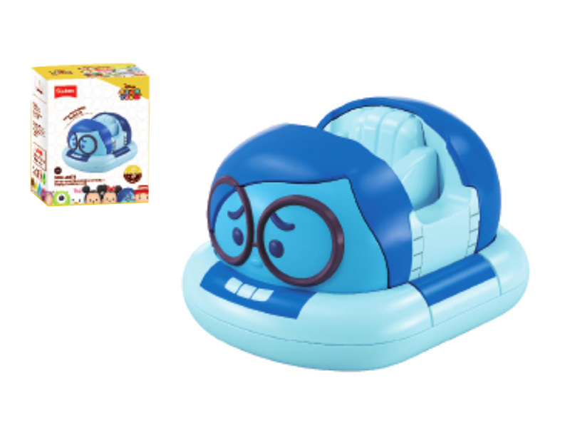 Disney Tsum Tsum Toy Story Series Sadness Assembly Double Pull Back Bumper Car 17PCS