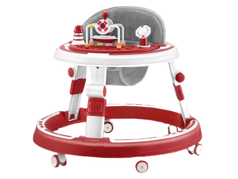 Baby Walker With Music(One-Key To Folding, Adjustable)