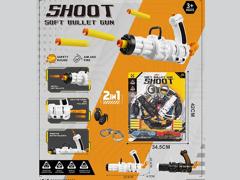 Manual Gatlin Soft Bullet Gun