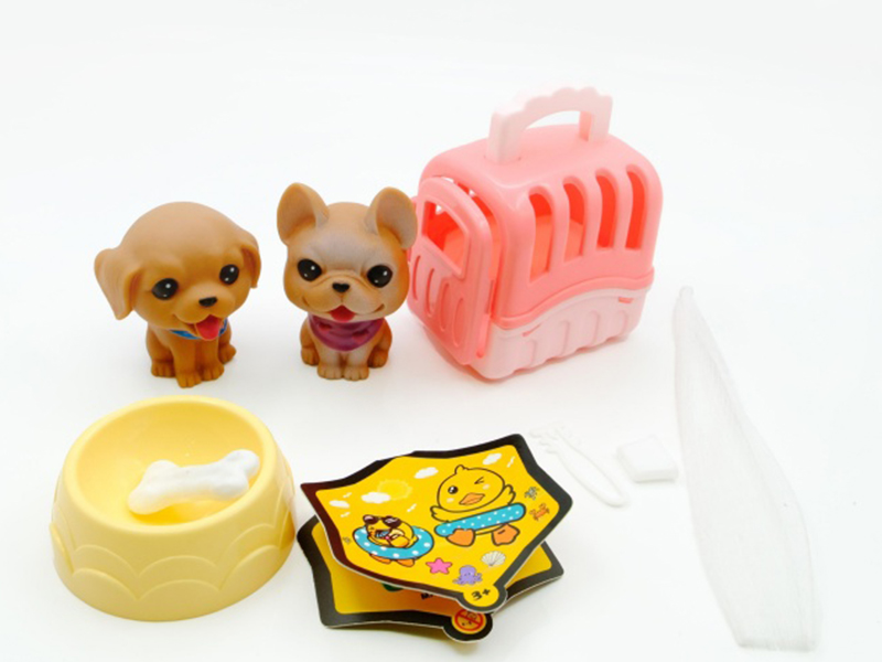 Vinyl Big Dog Cage Set With Bb Whistle (Big Dog 6 /12 Color Mix)