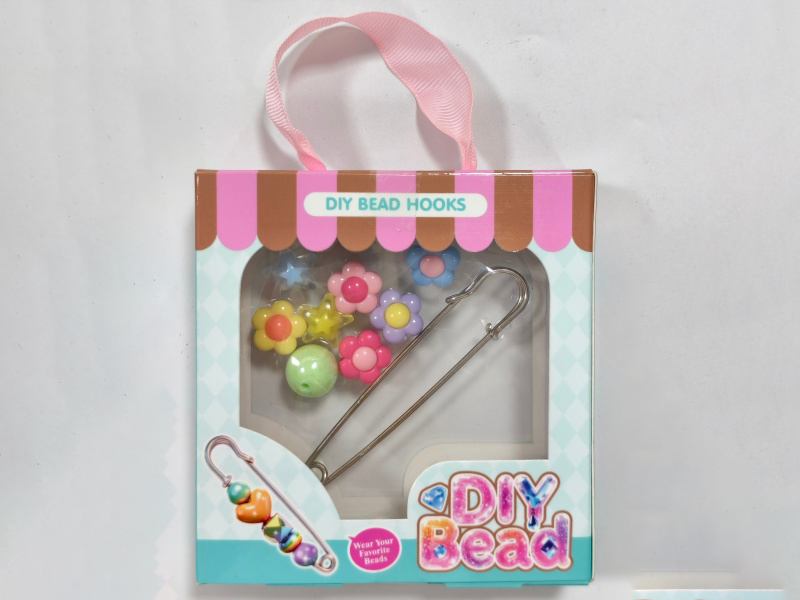 Diy Beaded Metal Pins, Hooks, Pendants And Small Decorations (Five-Color Flower Style