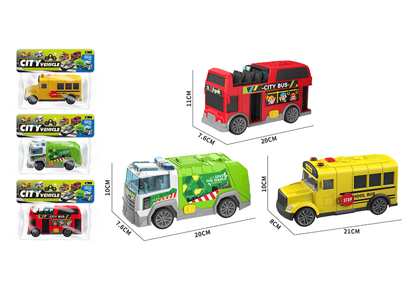 Friction Car With Sound And Light 1PCS