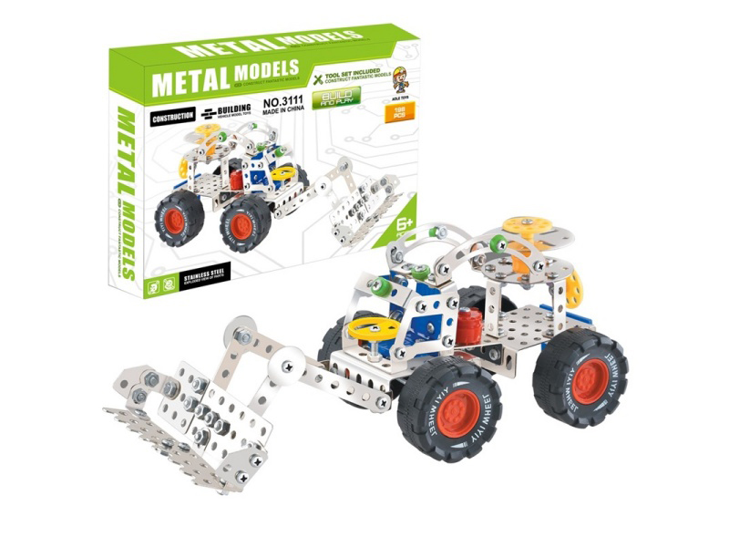 Metal Assembly Building Blocks - Engineering Vehicle 198Pcs