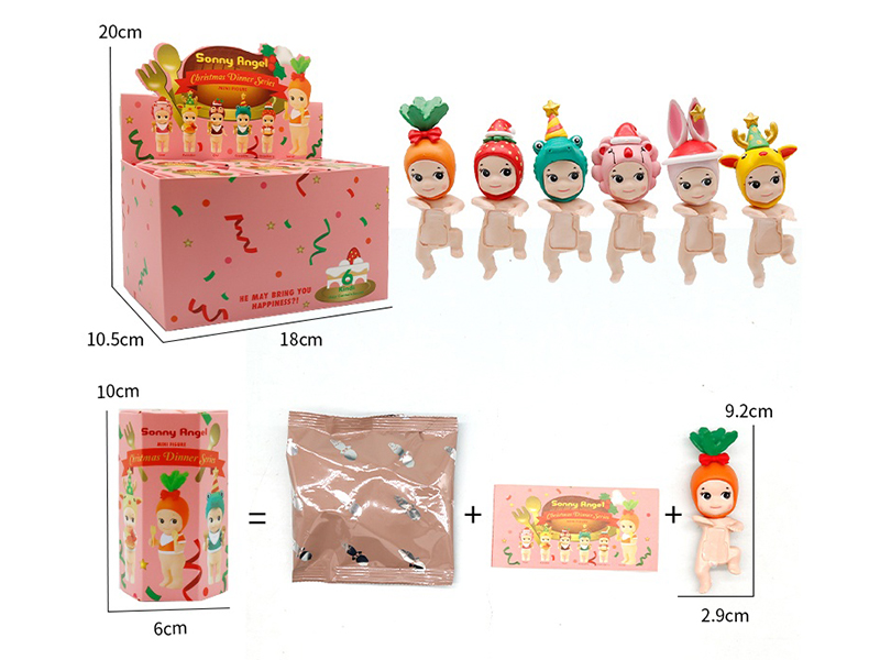 Sonny Angel Christmas Series Decorative Mini Figures 6pcs
