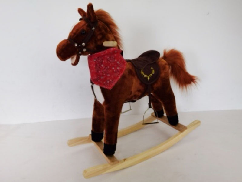 B/O Wooden Rocking Horse With Music