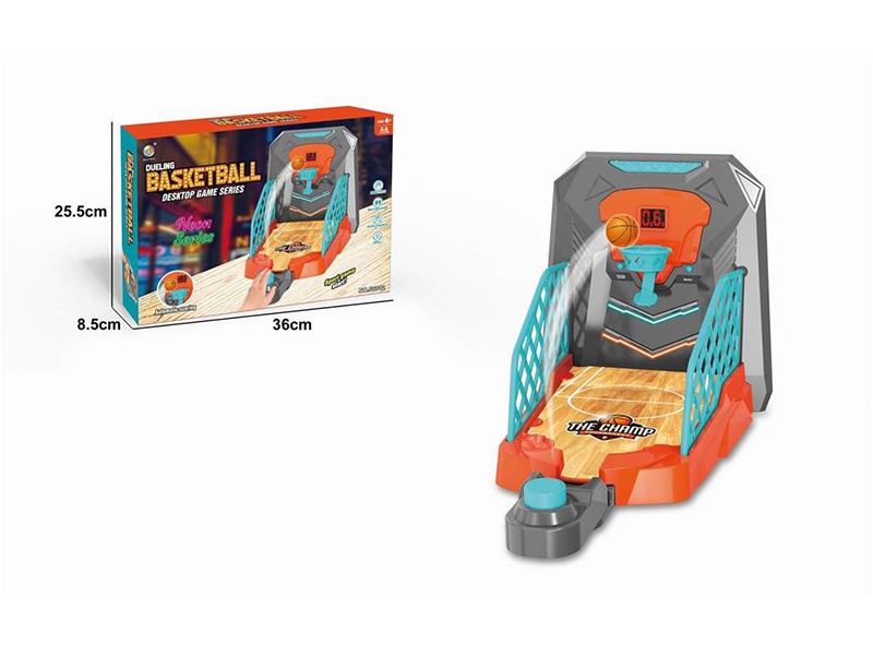 Single-Player Basketball Tabletop Game (With Lights, Music And Score Indicator, With 2 Balls)