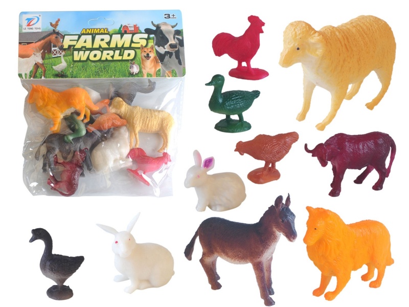 Pvc Simulated Farm Animal 10Pcs