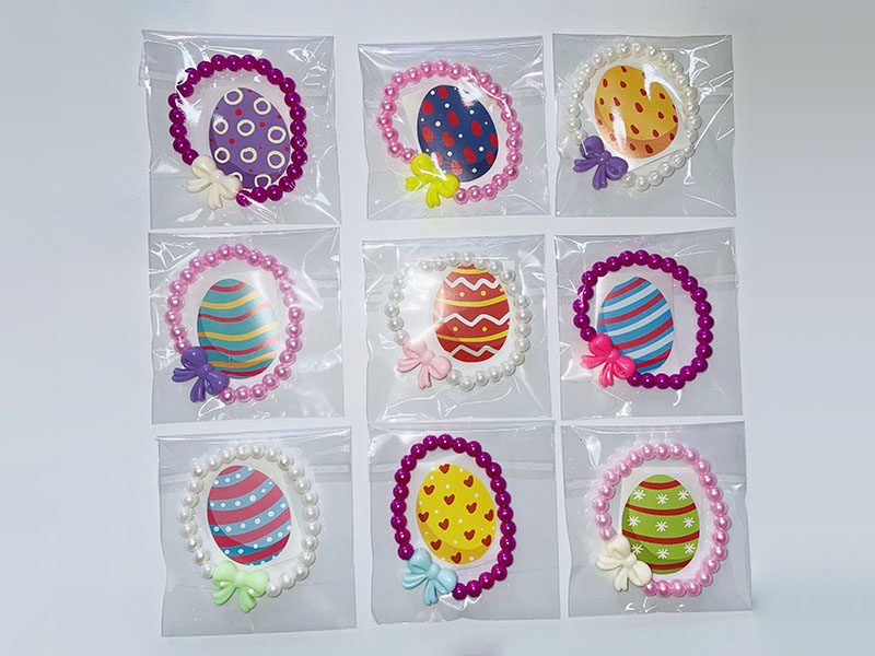 Easter Jewelry Beaded Bracelet + Sticker
