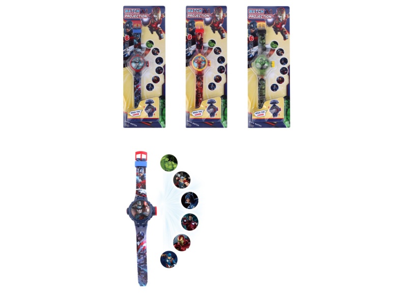 Avenger Projection Rotating Electronic Watch (3 Mixed)