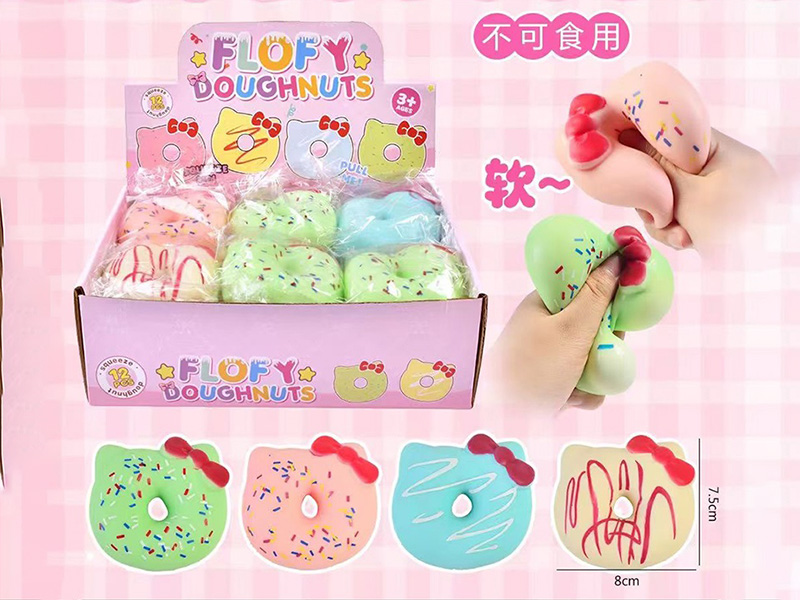 Cat Ear Donut Squeeze Toy