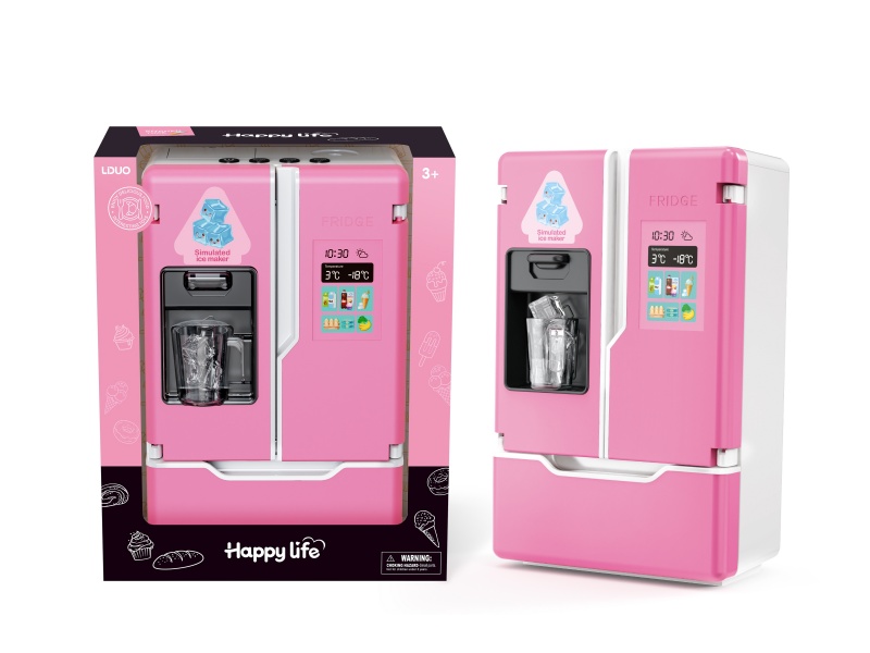 Simulated Refrigerator With Light, Sound, Spray