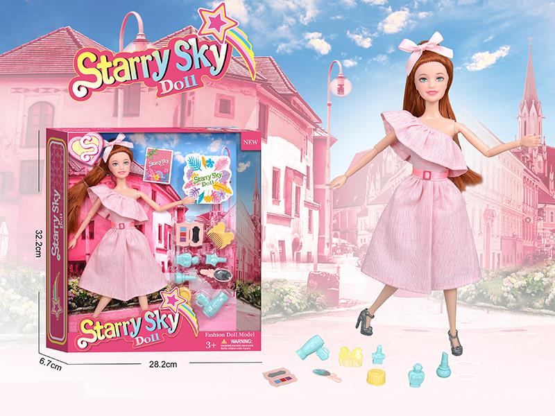 11.5 Inch 11-Joints Fashion Doll With Adornment Toys