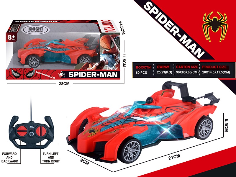 Remote Control Racing Car With Lights(Spider-Man)
