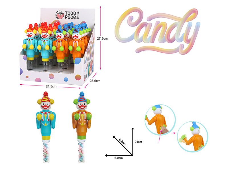 Clown Boxer Candy Toys 16pcs