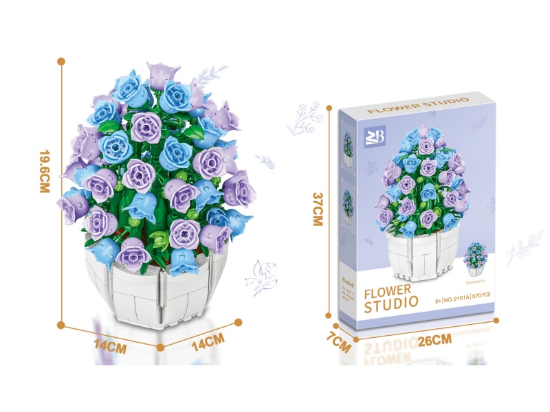 Building Blocks: Wind Lily 570 Pieces