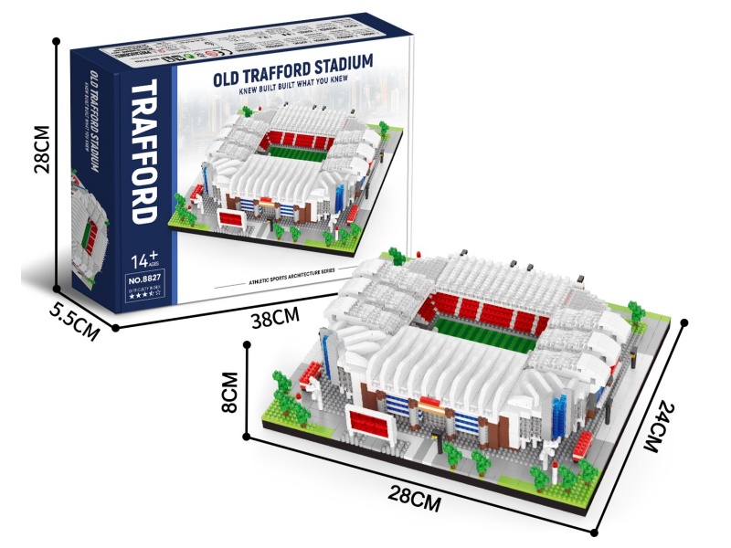 Old Trafford Stadium - Manchester United Stadium Miniature Small Particle Building Blocks 3388pcs