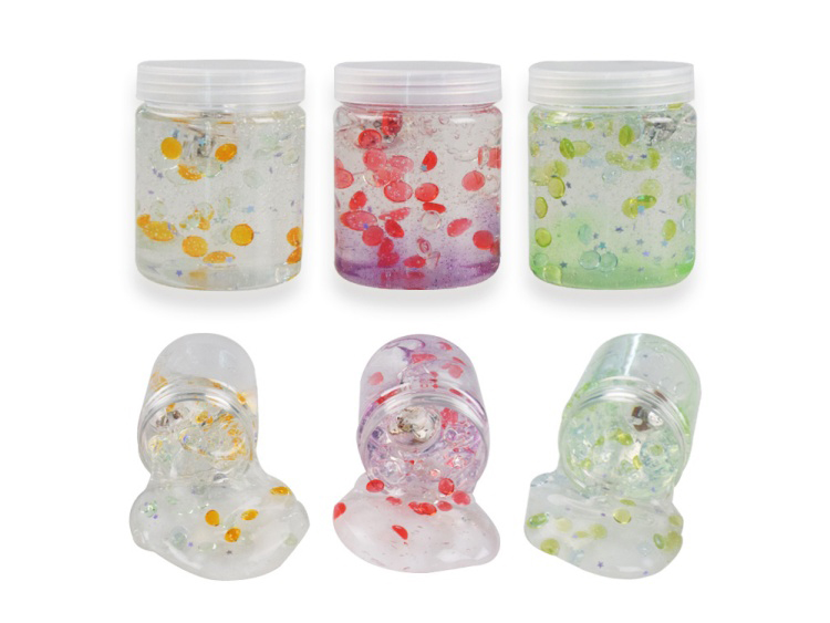 Putty Crystal Mud, Crystal Ball, Blue-Red Flash, Highly Transparent Mud