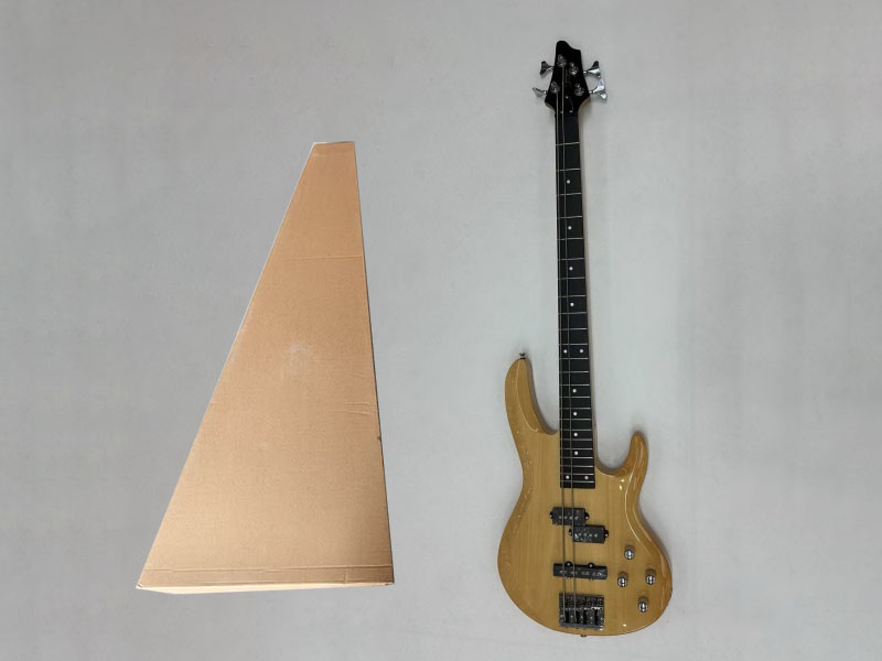 Glossy Surface Wooden Electric Bass