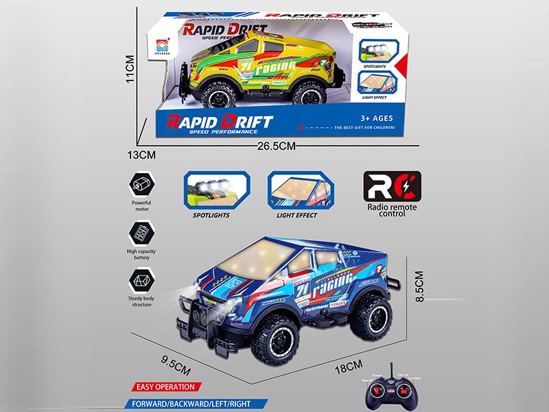 1:22 Tesla Luminous Off-Road Pvc Body Shell (Lights) 4-Way Remote Control Car