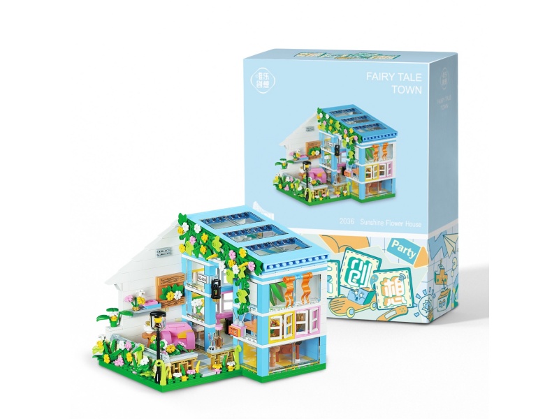Sunshine Flower House Building Blocks 608pcs