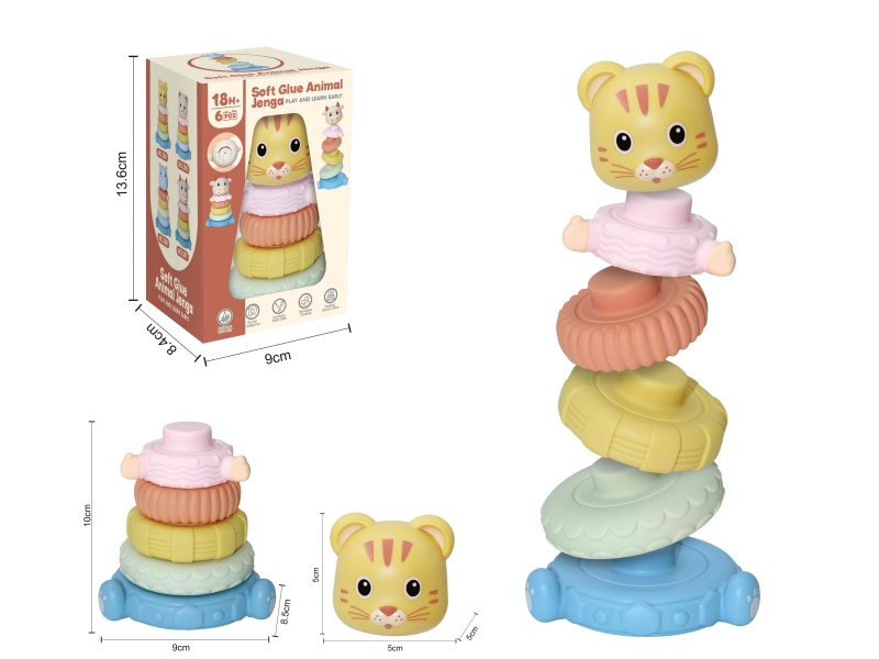 Soft Plastic Stacking Toy 6pcs