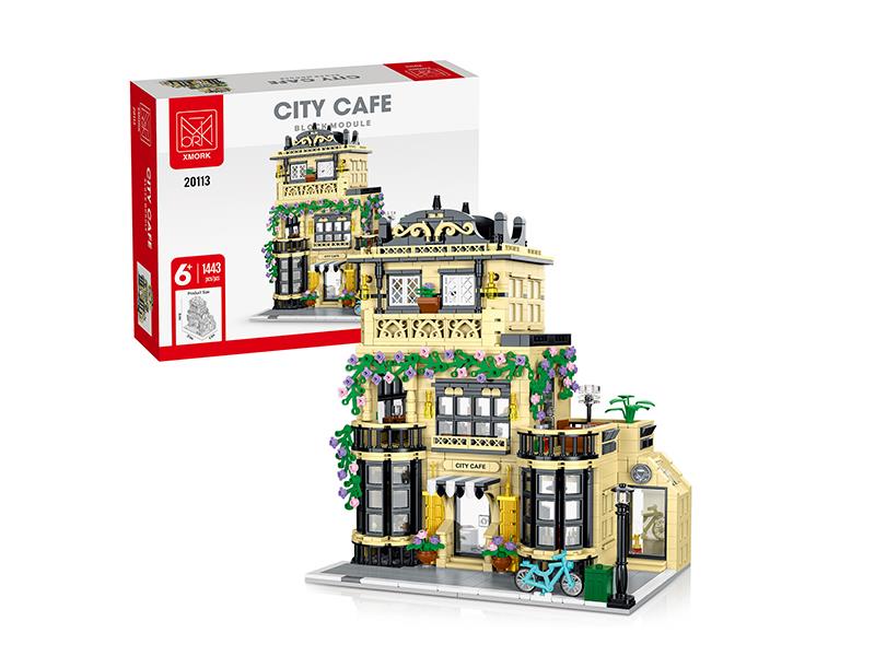 City Coffee Shop(With Light) Building Blocks 1443PCS
