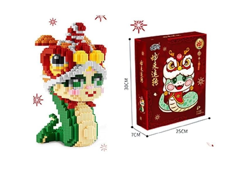 Snakes To Transport The  Building Blocks 3000Pcs