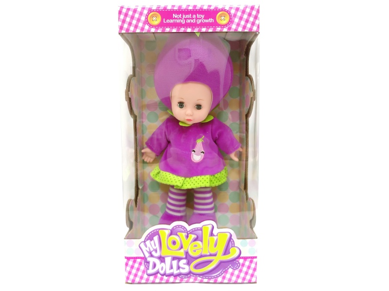 Little Eggplant Fruit Doll