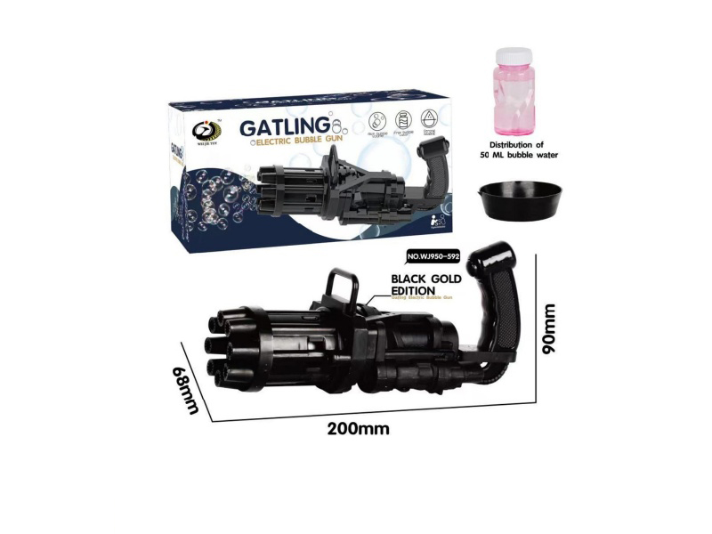 Gatling Bubble Gun (Black)