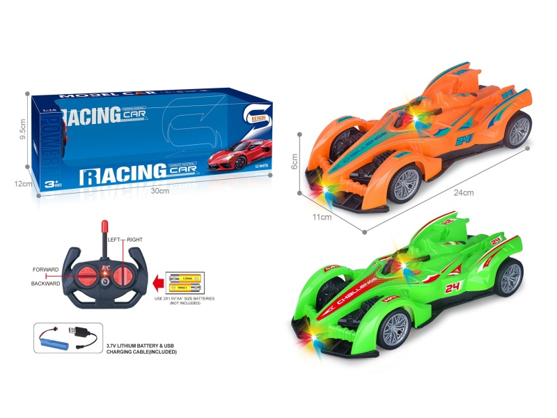 27Mhz 1:16 Four-Way Car With Headlight Spray Paint F1 Equation Remote Control Racing Car (Including Electricity)
