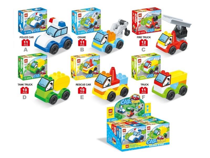 Versatile Car Squad (6 Models) Large Display Box / 6 Pieces