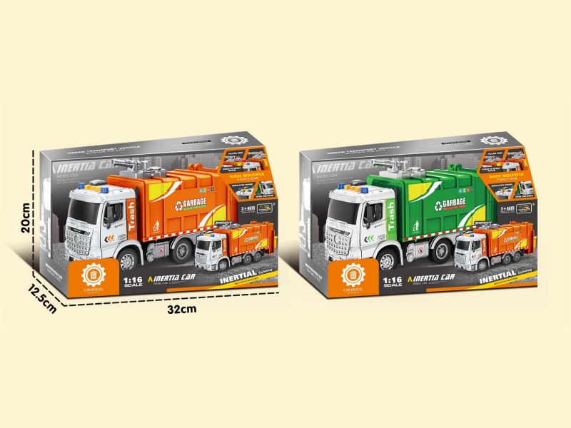 Inertial B Car Sound And Light Garbage Truck