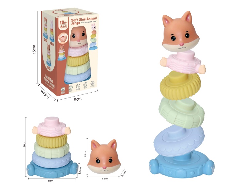 Soft Plastic Stacking Toy 6pcs