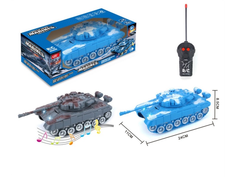 2 -Channel RC Tank With Light And Music