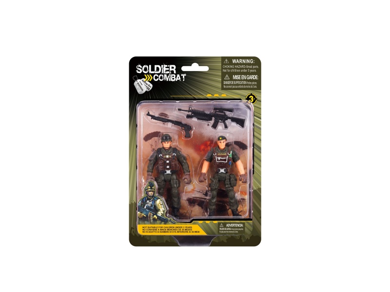 Military Toys Set(2 Soldiers With Weapon)