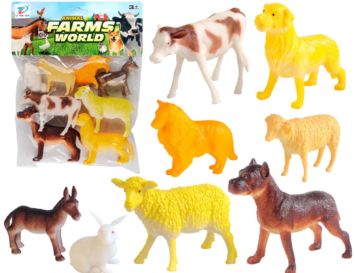 Pvc Simulated Farm Animal 8Pcs