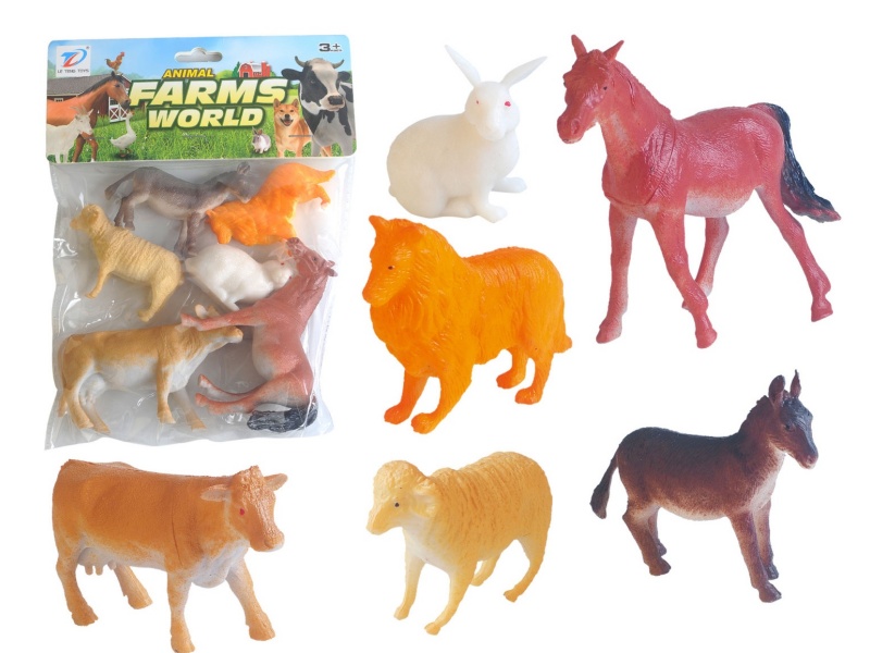 Pvc Simulation Farm Animal 6Pcs
