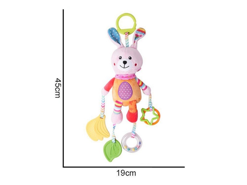 Plush Colorful Rabbit Large Pendant Baby Comfort Plush Animal Toy