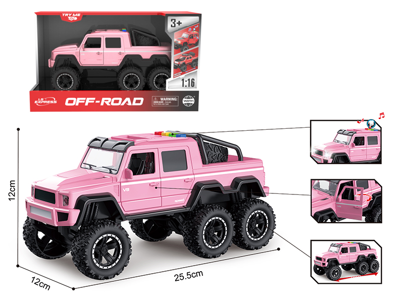 1:16 Friction Six-Wheel Cross Country Car(With Light And Sound)