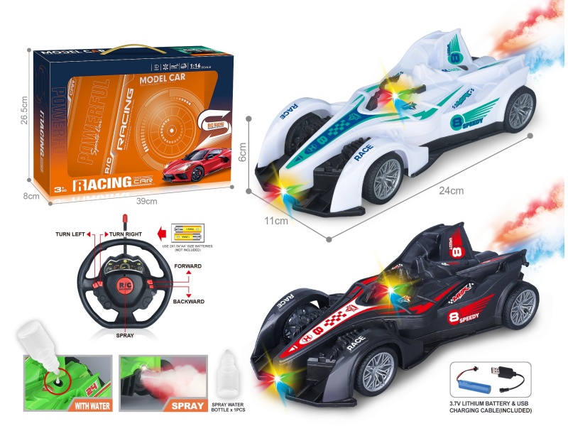 27Mhz 1:16 Five-Channel F1 Equation Remote Control Racing Car With Spray Light (Including Power)