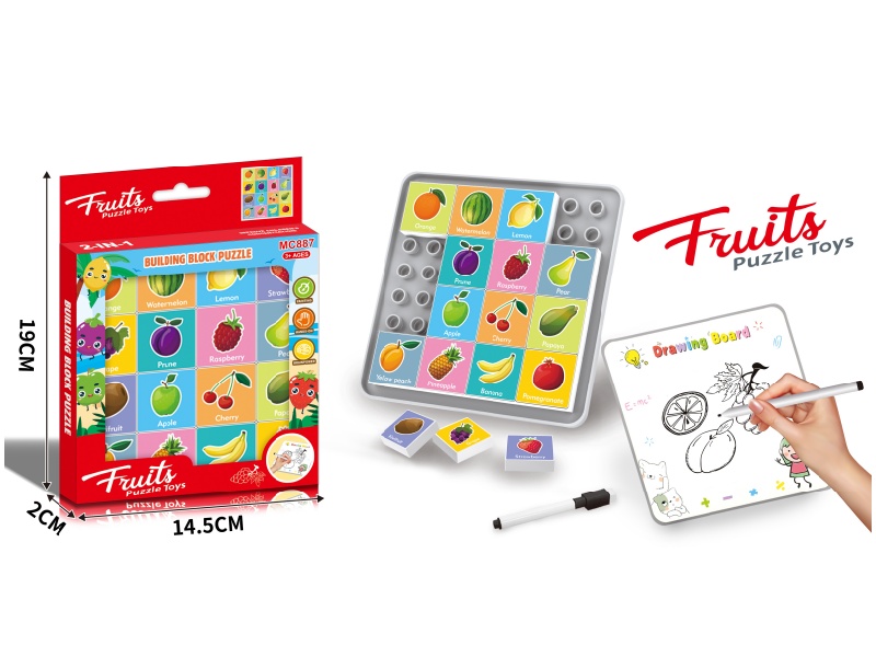 Fruit Building Block Puzzle Board
