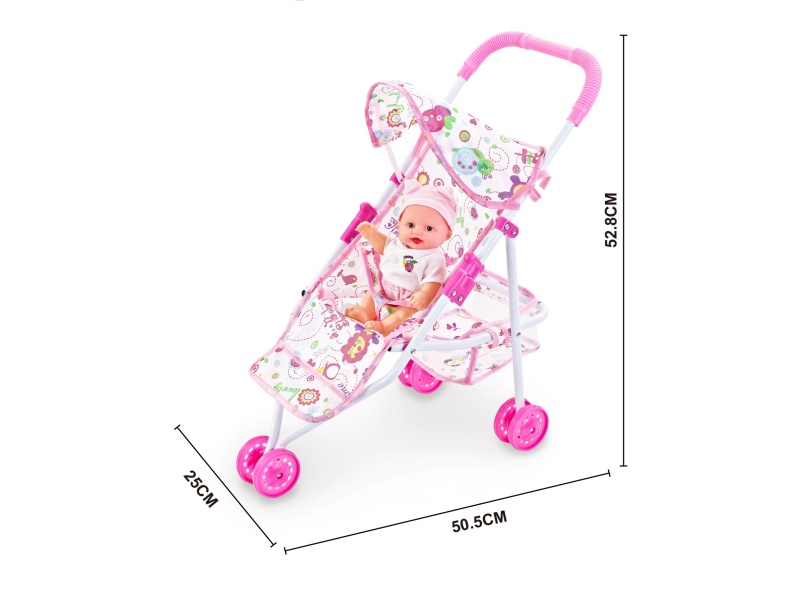 An Iron Trolley With A 10-Inch Musical Empty Body Doll