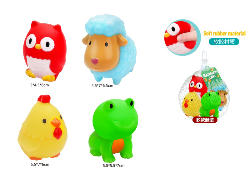 4-Piece Mixed Set Of Plush Water-Absorbing Toys