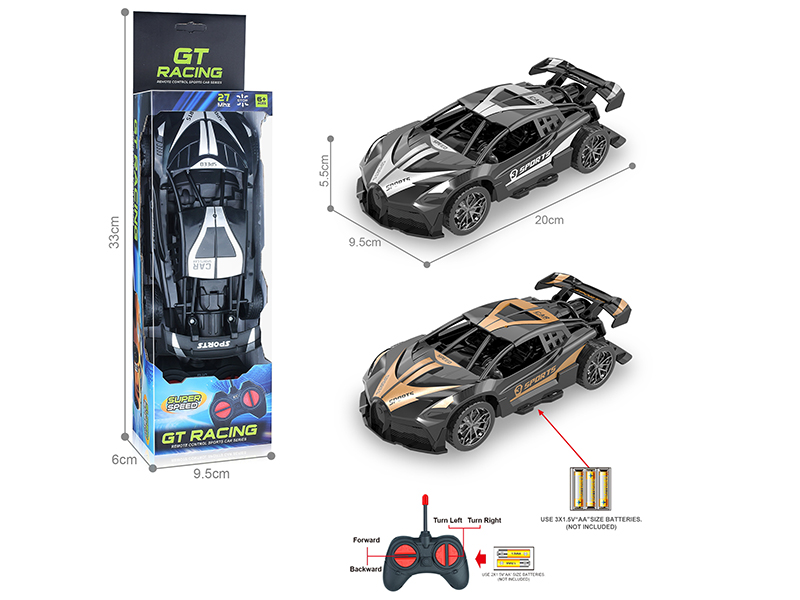 27MHz 1:18 4CH R/C Bugatti Racing Car(Not Included Batteries)