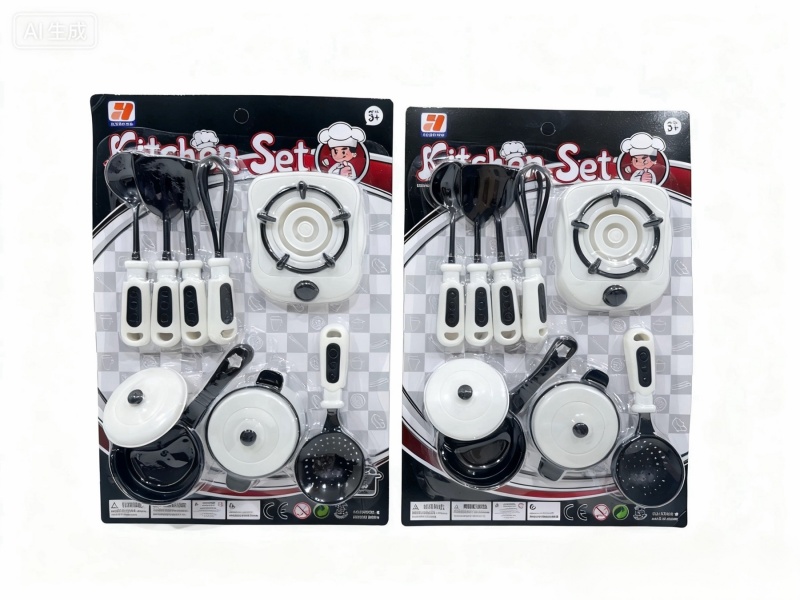 Realistic Color Cartoon Tableware (2 Mixed Sets)