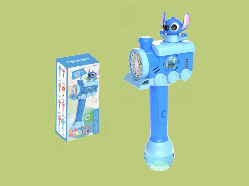 Stitch Automatic Rotating Electric Bubble Stick(Lights And Music)