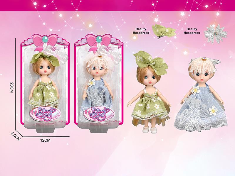 6 Inch 12-Joints Fashion Doll